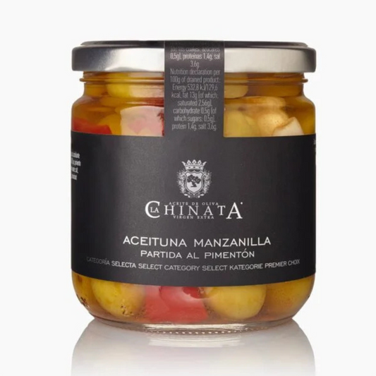 La Chinata Manzanilla Azeitonas Divididas com Paprika 370 gr