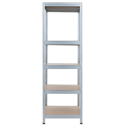 Pack 2 Estanterías Modulares Galvanizadas Con 5 Baldas Ajustables 180x120x60cm 1250kg 7house_2