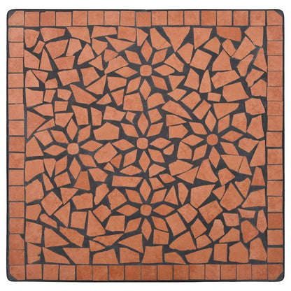 Vidaxl Mesa Y Sillas De Bistró 3 Piezas Con Mosaico Cerámica Terracota_4