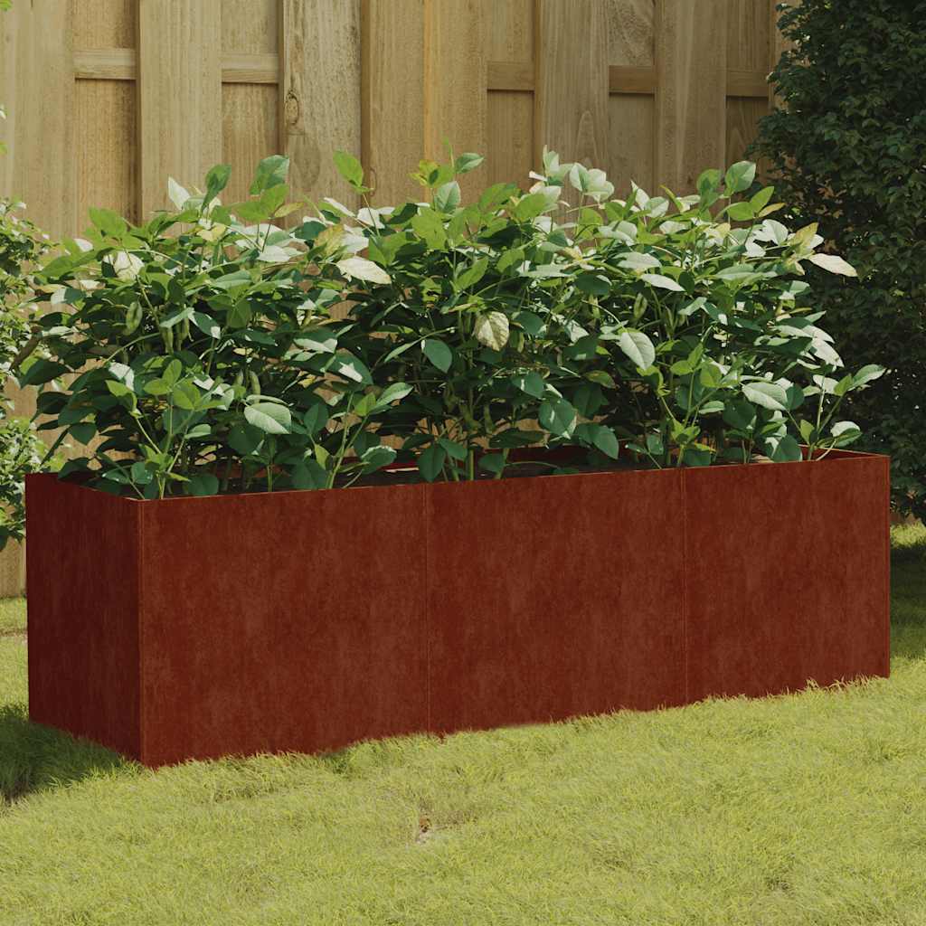 Jardinera Acero Corten 120x40x40 Cm_1