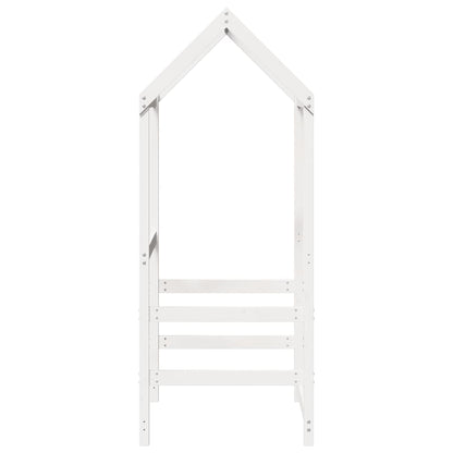Techo De Cama Infantil Madera Maciza Blanco 118x70x176,5 Cm_4