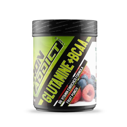 Bcaa + Glutamina - 500g - Ponche De Frutas - Bcaa + Glutamina - Iron Addict Labs_0