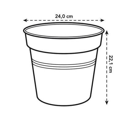Vaso Elho Antracite Green Basics 24 cm