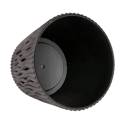 Vaso Duna com encaixe taupe D22x19