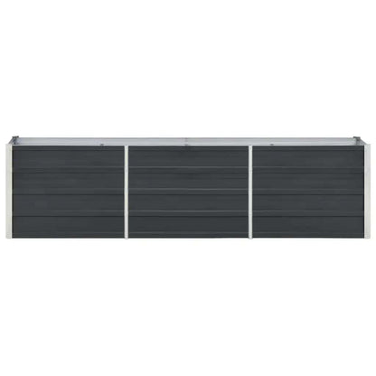 Arriate De Acero Galvanizado Gris Antracita 240x40x45 Cm_3