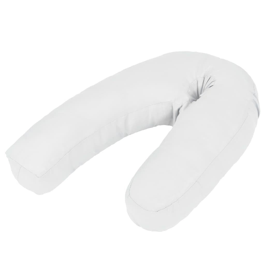 Vidaxl Almohada De Embarazo Con Forma De J 54x(36-43) Cm Blanca_0
