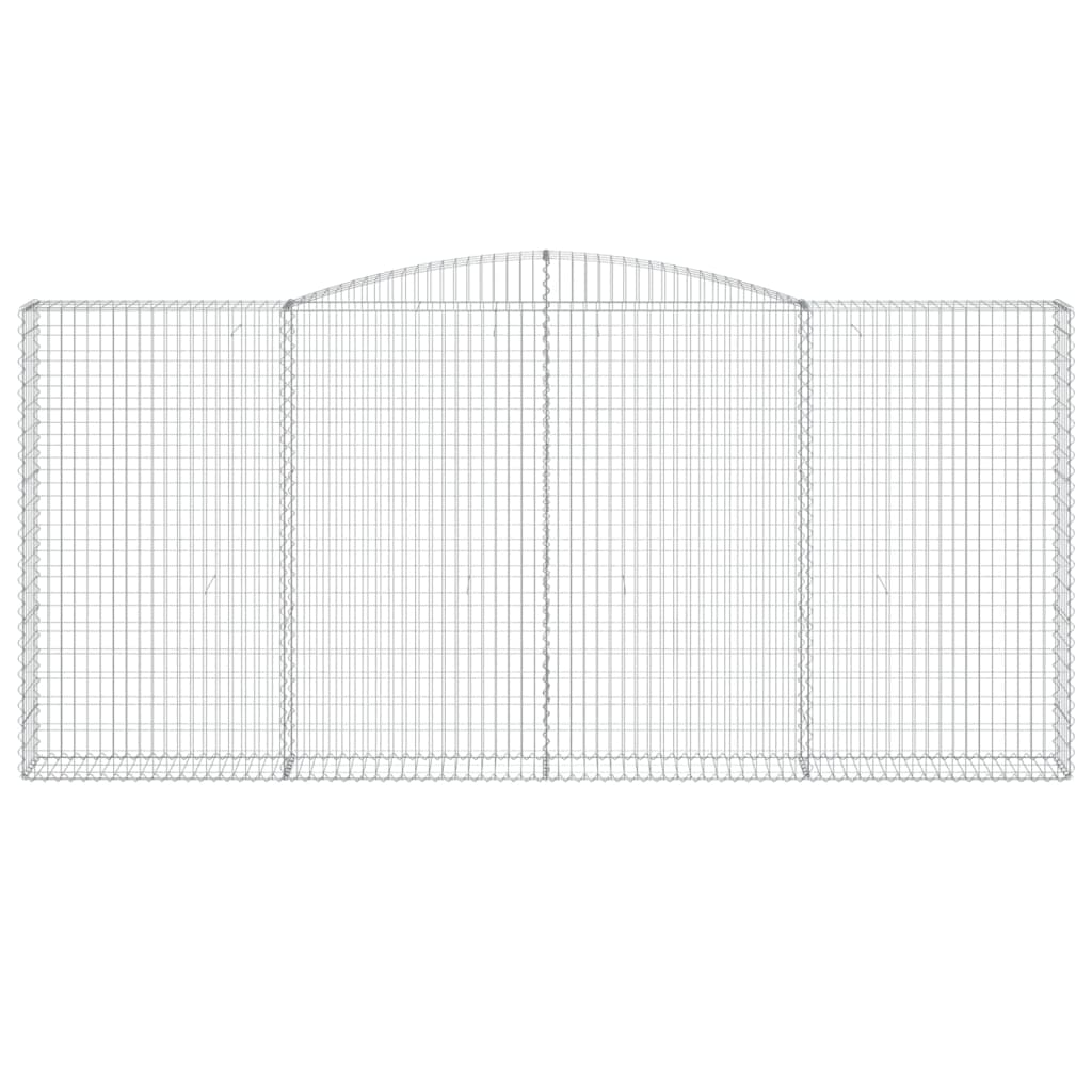 Cestas De Gaviones 3 Uds Forma De Arco Hierro 400x30x180/200 Cm_3