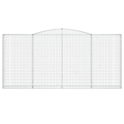 Cestas De Gaviones 5 Uds Forma De Arco Hierro 400x30x180/200 Cm_3