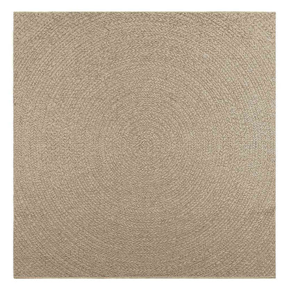 Vidaxl Alfombra Zizur Aspecto Yute Interior/exterior Beige 200x200 Cm_0