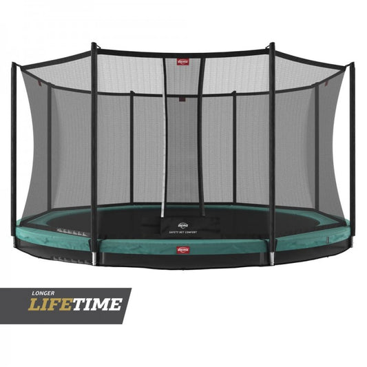 Cama Elastica Berg Inground Favorit 380 + Red Comfort Verde._0