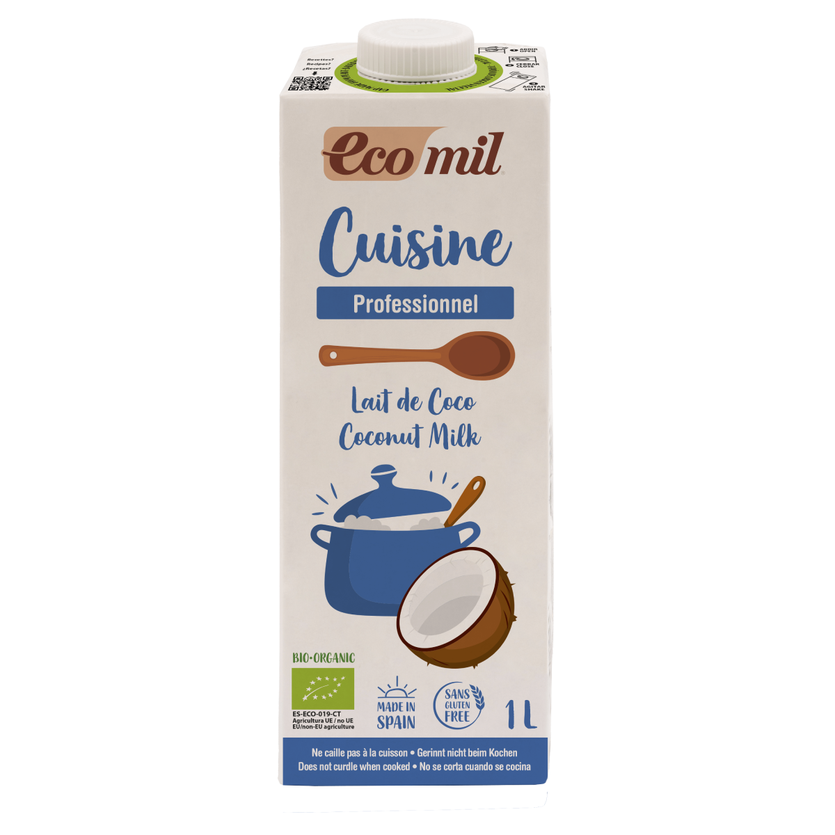 Leite de Coco Ecomil Cuisine 1L