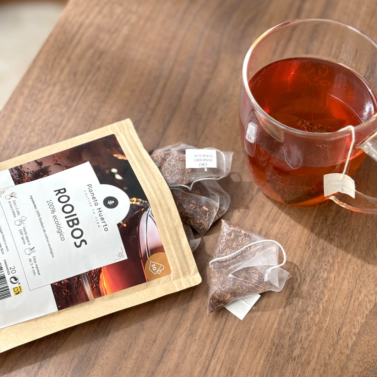 Rooibos Original ECO Planeta Huerto 20 pirâmides