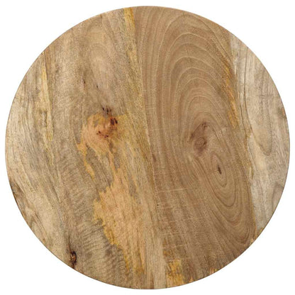 Mesa Auxiliar Madera Maciza De Mango Ø50x40 Cm_2