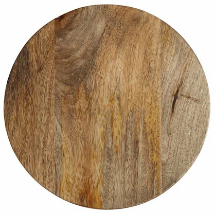 Mesa Auxiliar Madera Maciza De Mango Ø30x60 Cm_2