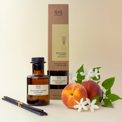 Ambientador Mikado Melocotón y Jazmín 1991 100 ml | Difusor De Varillas | Fragancia Dulce y Floral | Hogar_3