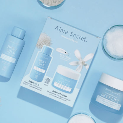 COFRE: CREMA DÍA DEWY LIFT "RICH" PIEL SECA 50 ML + MINI TÓNICO DEWY MILK 50 ML