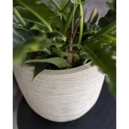 Capi Macetero Waste Rib Beige Terrazo 35x34 Cm_2