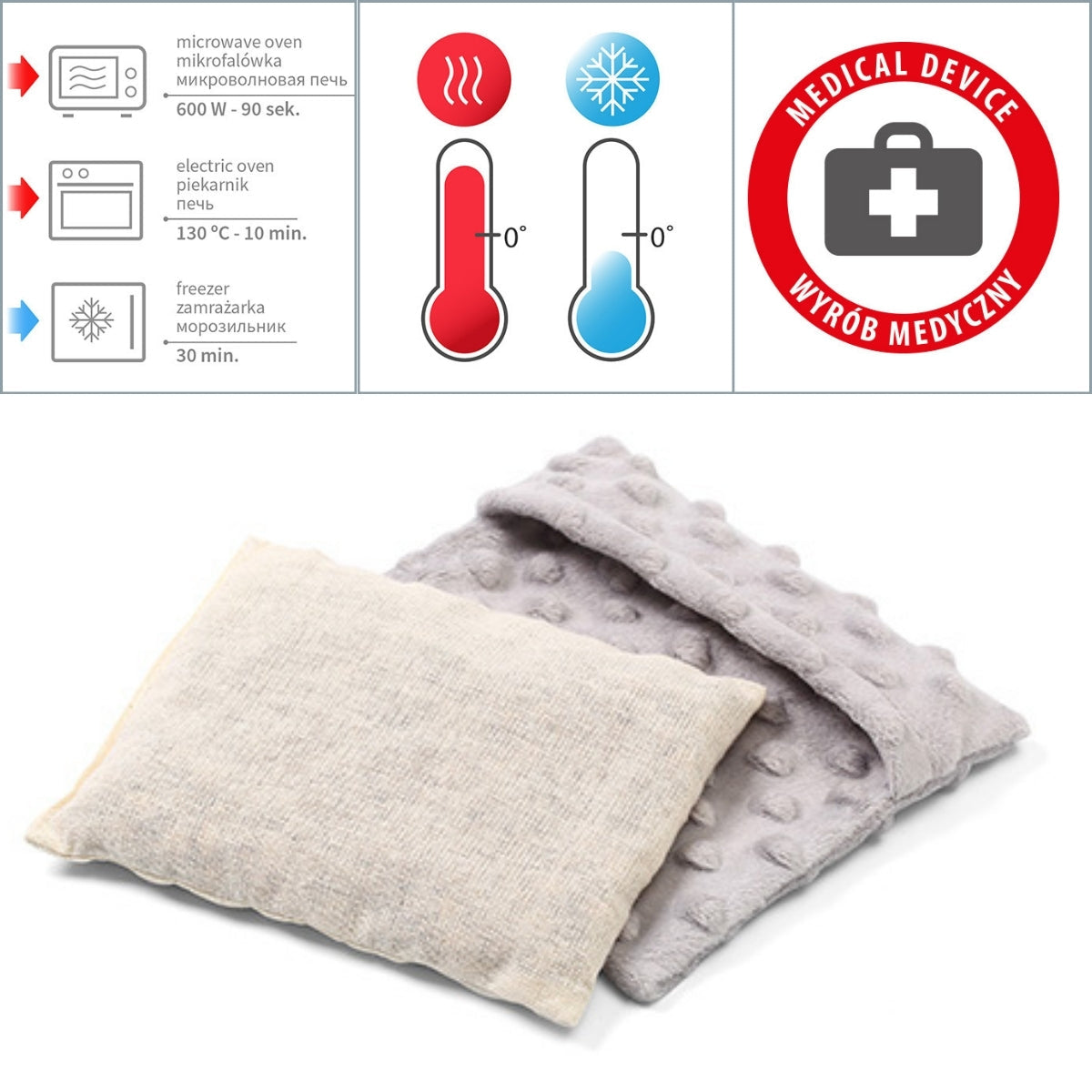 Bolsa Anticólico De Semillas Con Huesos De Cereza Grey_1