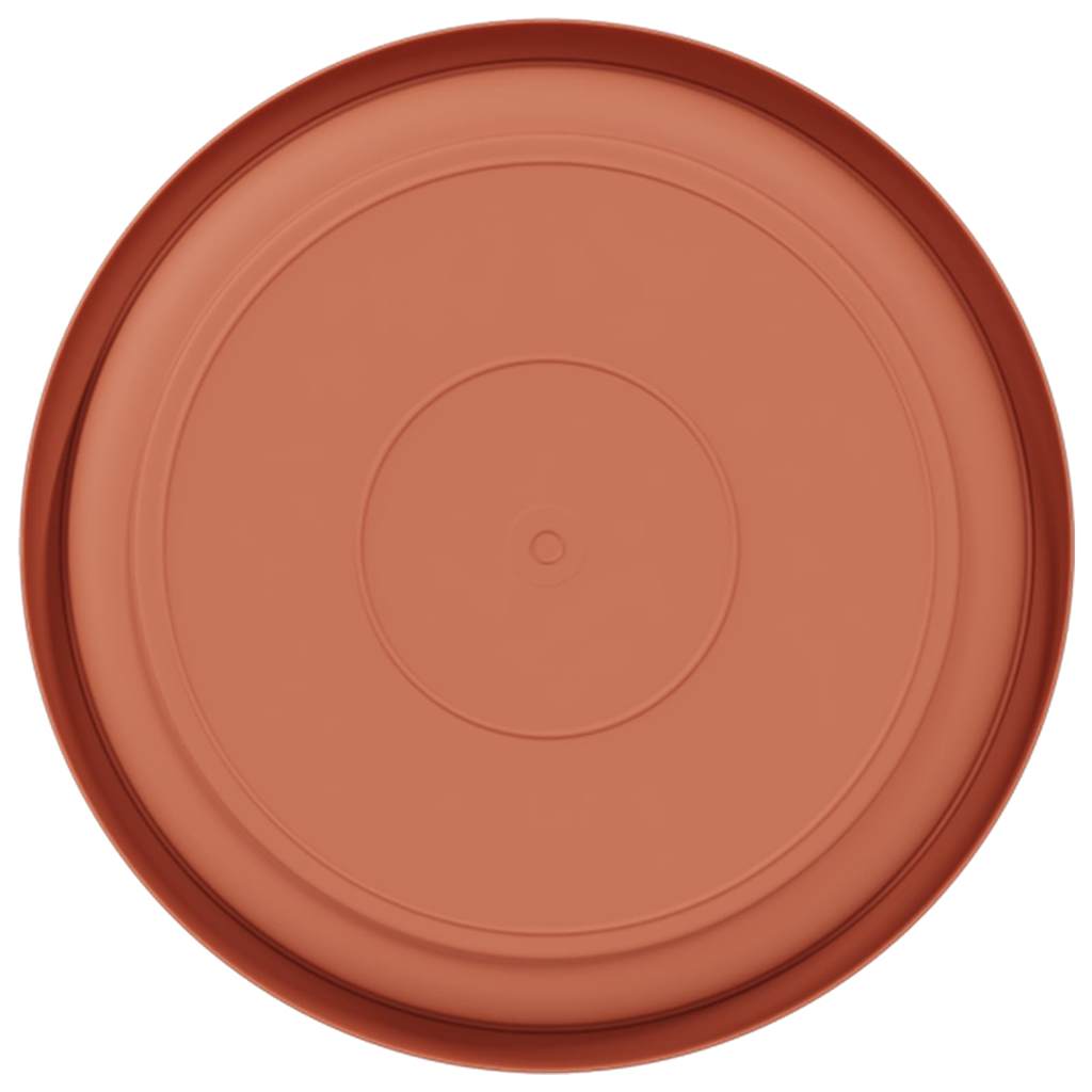 Bandeja Redonda Para Flores 6 Uds. Rojo Ladrillo Ø 17,5 X 2 Cm_5
