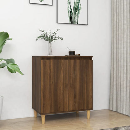 Aparador De Madera Contrachapada Roble Marrón 60x35x70 Cm / Vetonek_2