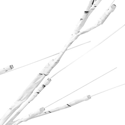 Vidaxl Abedul Artificial Blanco Con 72 Leds Blanco Cálido 150 Cm_4