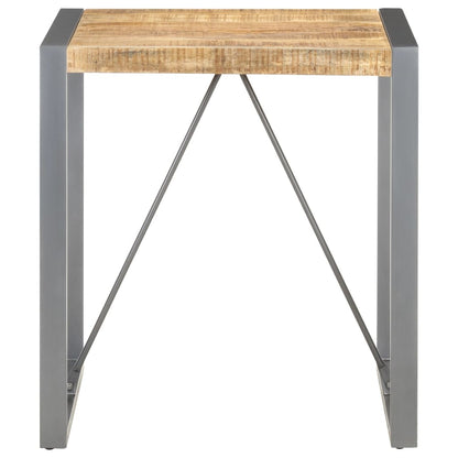Mesa De Comedor Madera Maciza De Mango Rugosa 70x70x75 Cm_0
