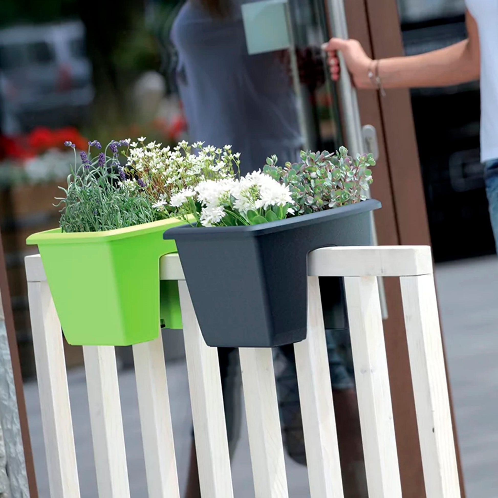 Maceta Respana Railing 9l., Dimensiones (mm) 288x298x209, Color Terracota