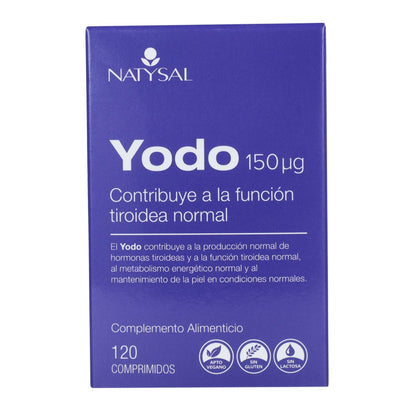 Suplemento alimentar de iodo 120 comp Natysal