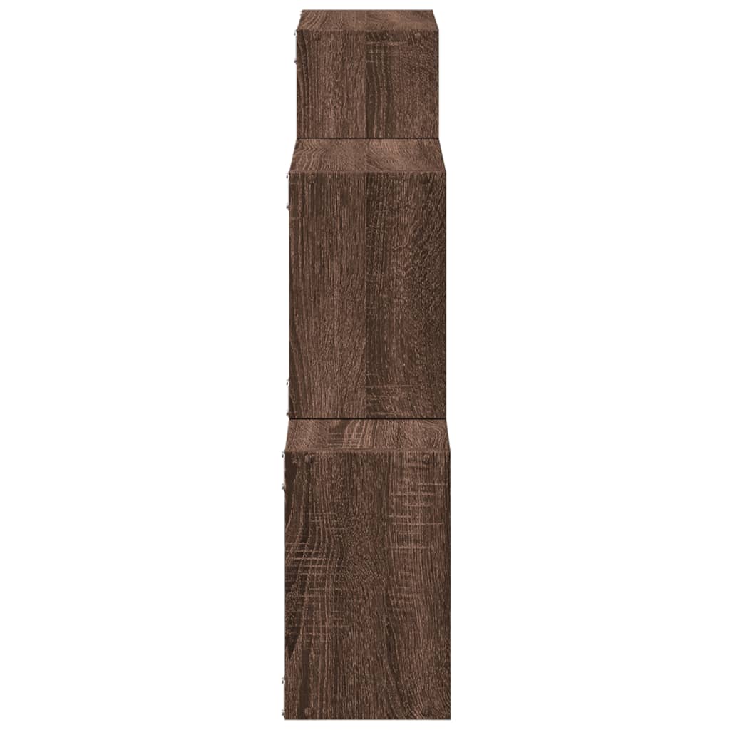 Mueble De Pared Madera De Ingeniería Marrón Roble 78x18x71 Cm / Vetonek_2