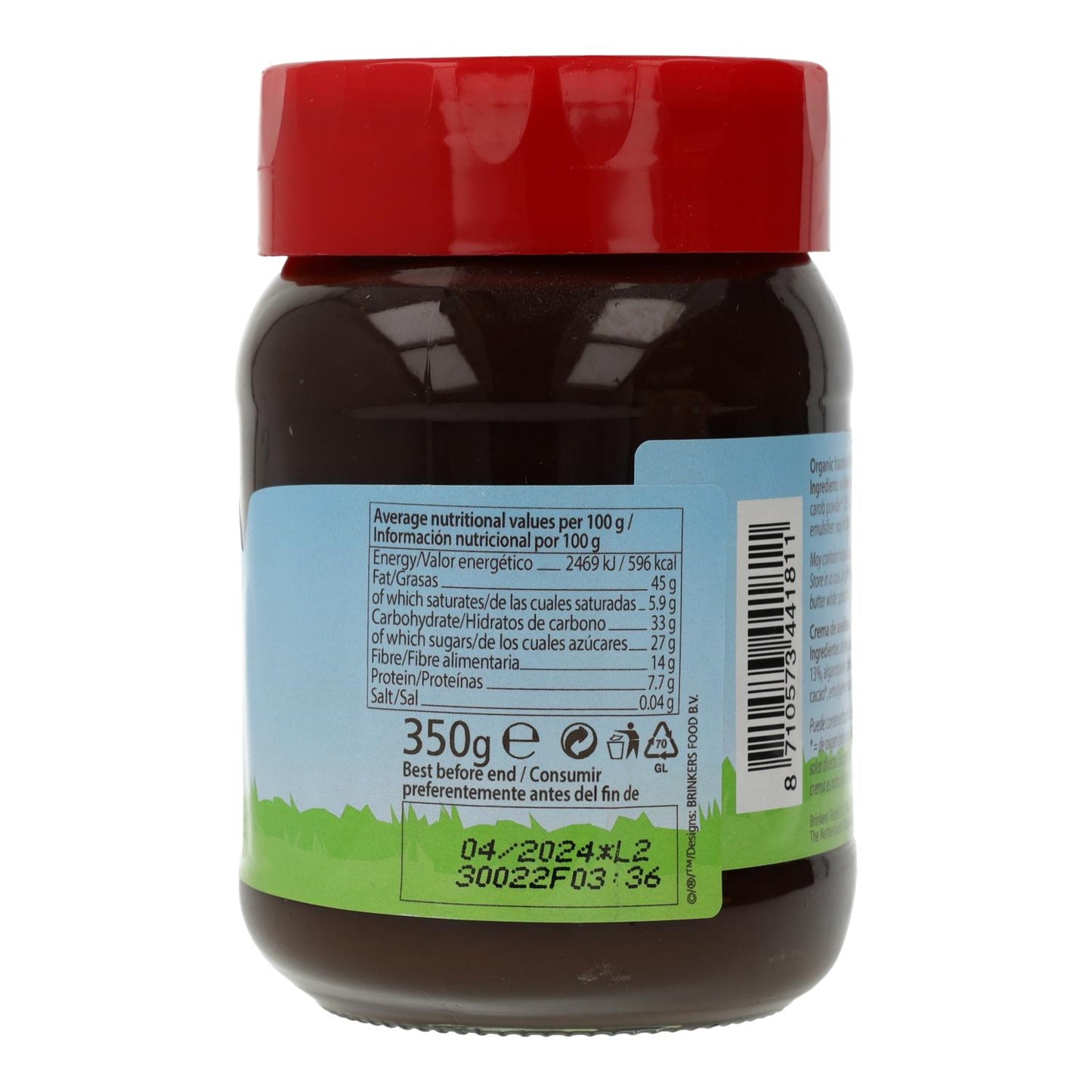 Nuscarobe Creme de Alfarroba e Avelã 350 g
