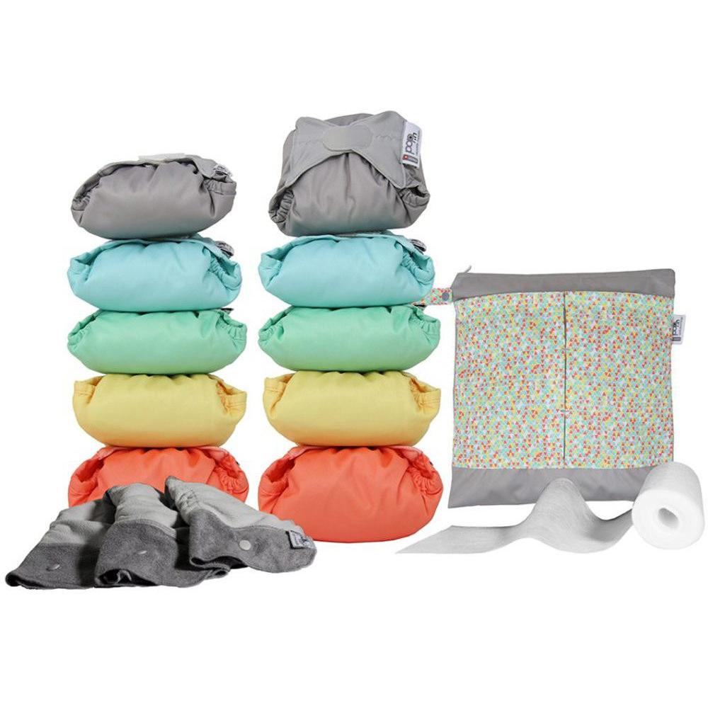Pack de 10 Fraldas de Pano de Bambu Pastel Close Parent
