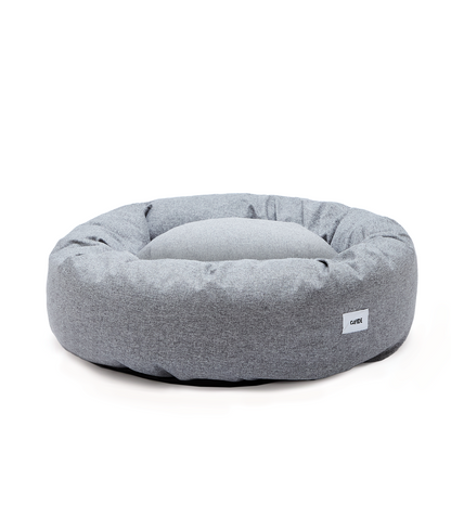 Cafide Cama Donut Para Perro Con Tejido De Chenilla Gris. Modelo Nuba. Talla L (100x100x25 Cm)_0