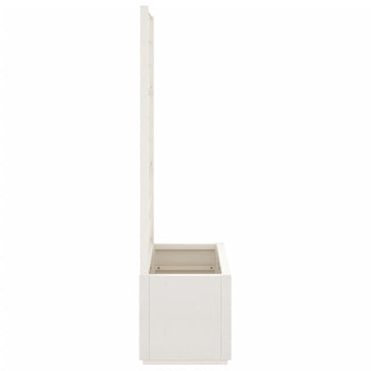 Jardinera Con Enrejado Pp Blanco 80x36x140 Cm_3