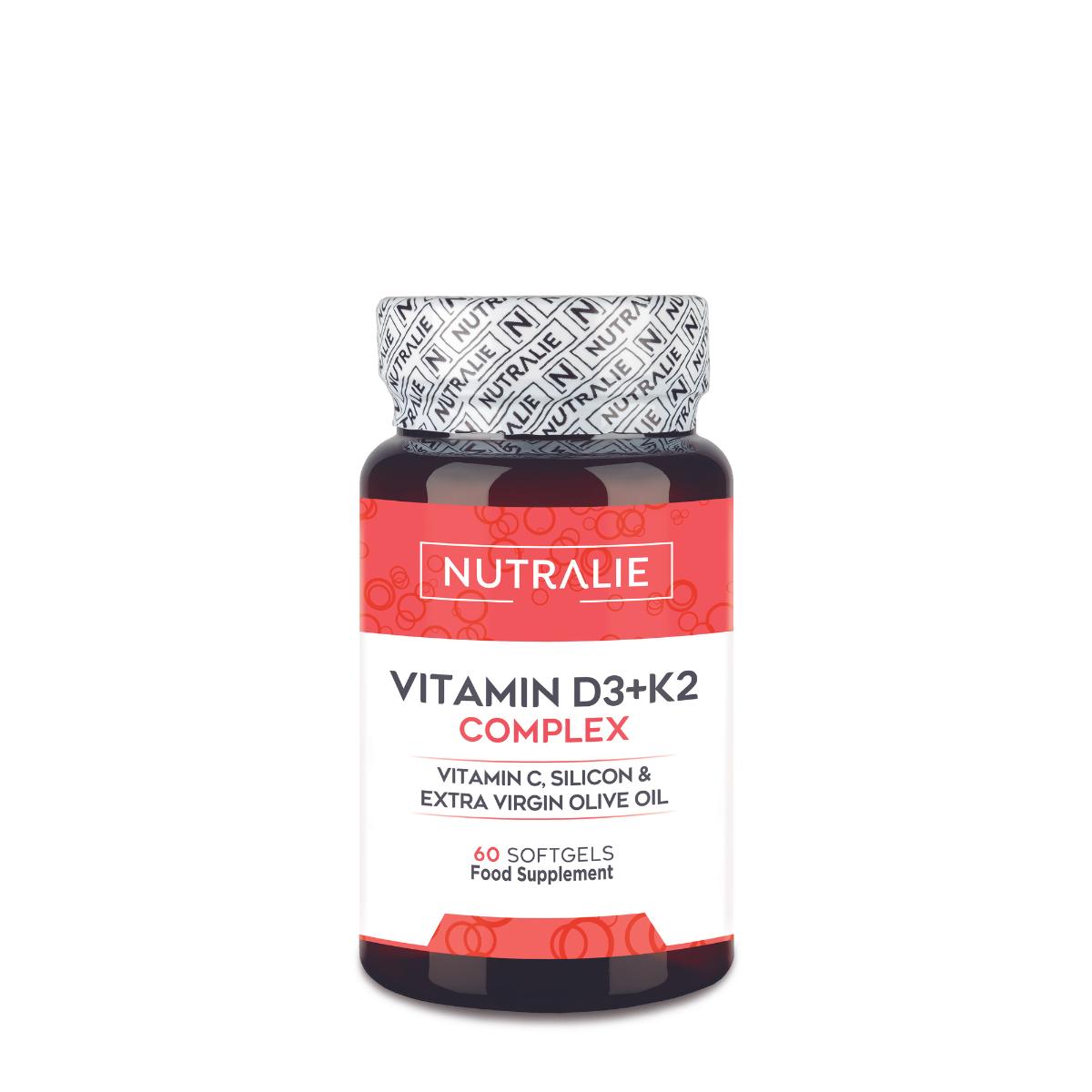 Nutralie Complexo Vitamina D3+K2 10000 UI + Vit C 60 cápsulas