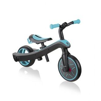 Triciclo descapotável Trike Explorer 2 em 1 turquesa 
