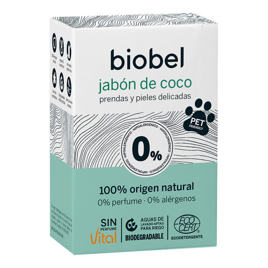 Sabonete em barra Biobel 0% Coco 240g
