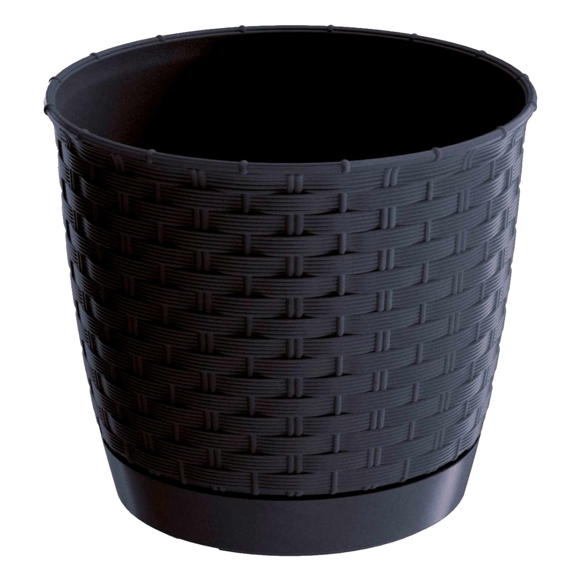 Maceta Ratolla Round 7,5l., Dimensiones (mm) 250x250x219, Color Antracita_0