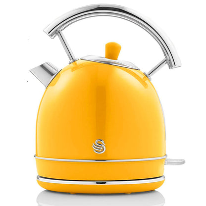 Swan Retro Set Desayuno Hervidor Agua 1,8l,tostadora 2 Rebanadas,microondas Digital 20l,vintage,strp2070yelneu,amarillo_5