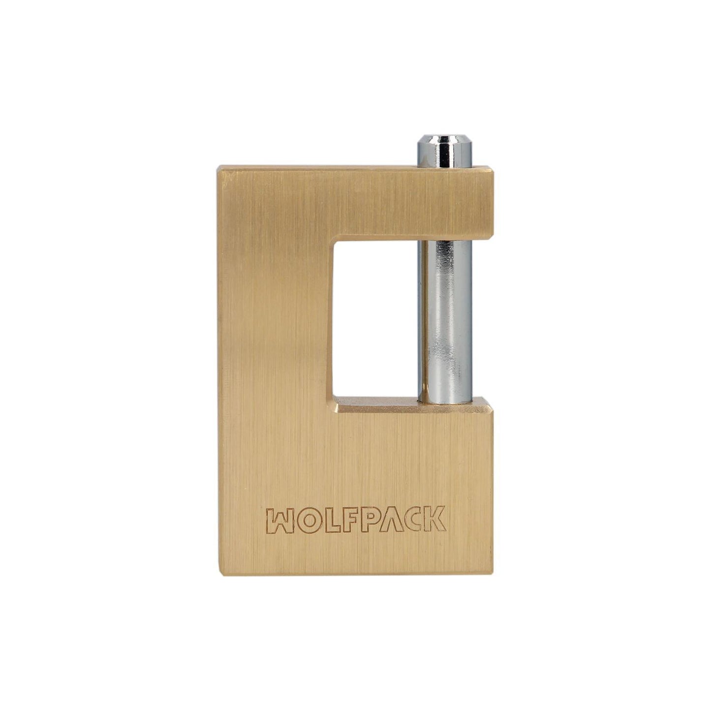 Candado Cuadrado Latón Persiana Ancho 70 Mm. Alta Seguridad, Antirrobo Puertas, Contenedores, Trasteros, 2 Llaves_0