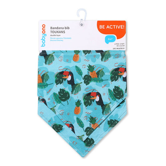 Set De 2 Babero Bandana Tukan_0