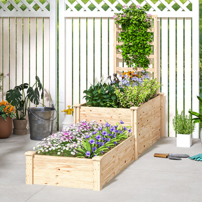 Outsunny Jardinera Exterior Grande De Madera_4