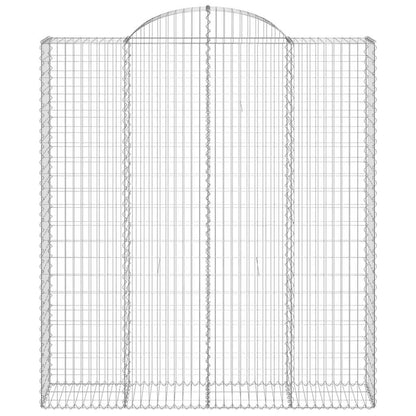 Cestas De Gaviones 9 Uds Forma De Arco Hierro 200x50x220/240 Cm_3