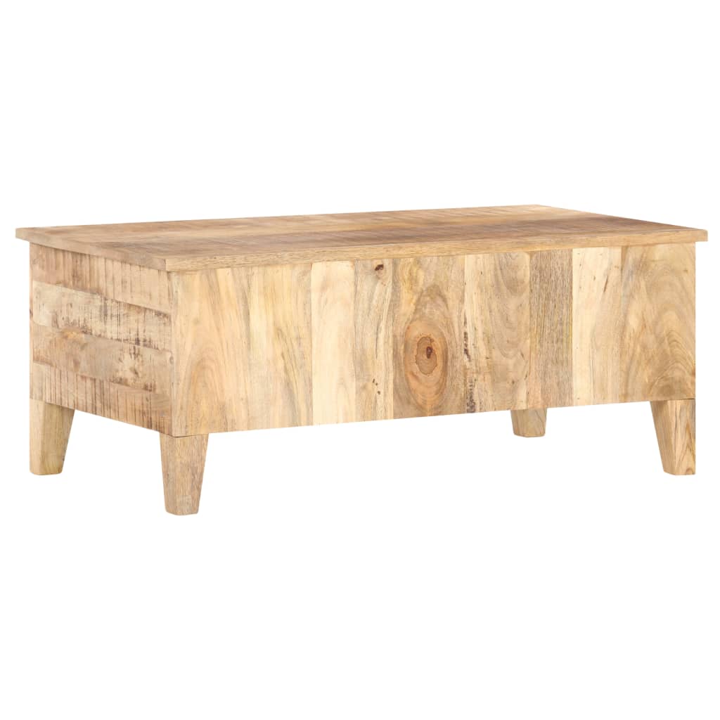Mesita De Centro Madera De Mango Rugosa 100x55x40 Cm_2
