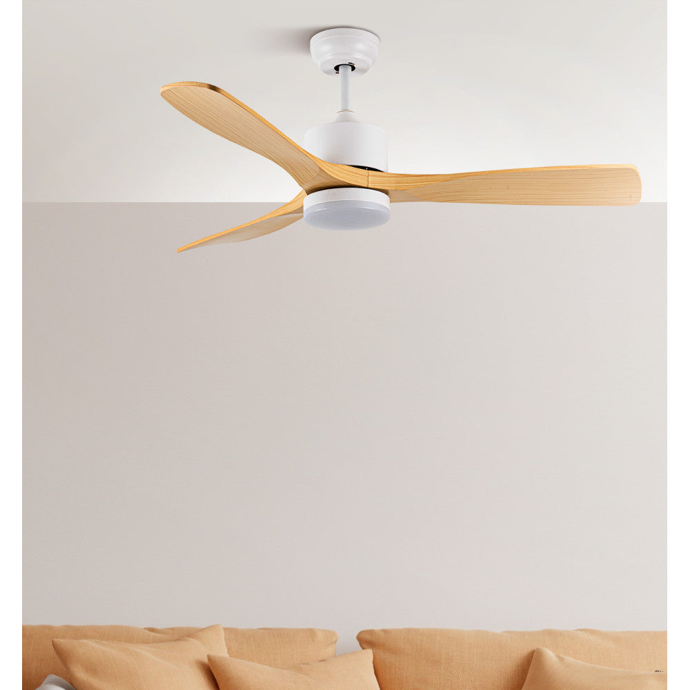 Ventilador Dc Azabache 20w Blanco 3asp.haya 6vel 3 Col 40/50x121d 2350lm Remoto,memor,tempo_3
