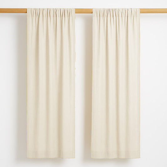 Cortinas De Gasa De Algodón Orgánico Color Blanco Para Bebé_0