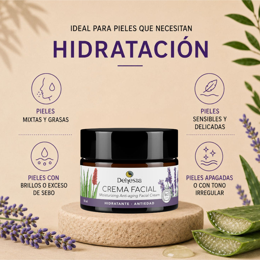 Crema Facial Hidratante Antiedad Bio | Piel Normal-mixta 50ml_3