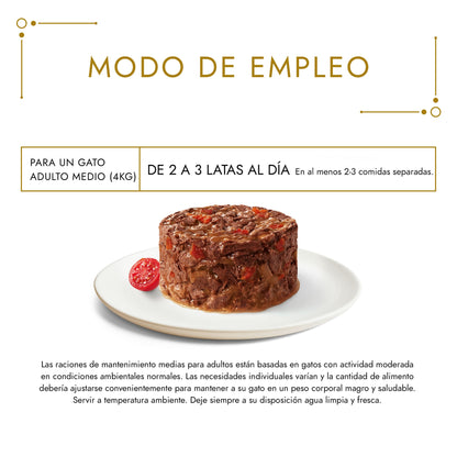 Ração Húmida GOURMET GOLD Tarte de Carne e Tomate 85g