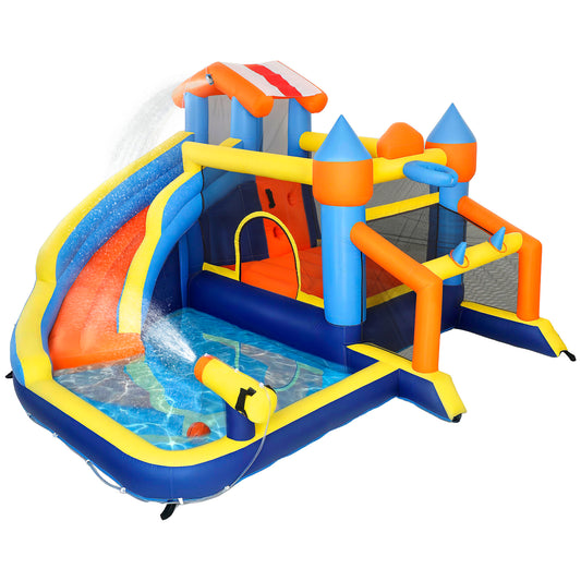 Castillo Inflable Acuático Aiyaplay Tela Oxford Multicolor 350x325x210 Cm_0
