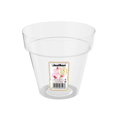 Vaso transparente para orquídea Tes ⌀14
