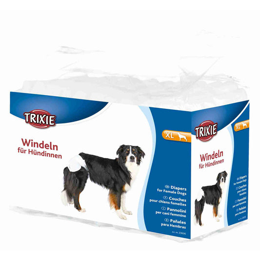 Fraldas Trixie Ultra Absorventes para Cães Fêmeas XL